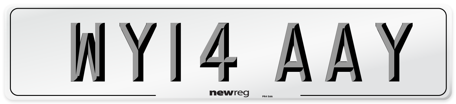 WY14 AAY Number Plate from New Reg